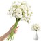 18-Piece White Artificial Ranunculus Flowers – Faux Silk Mini Flowers for DIY Bouquets, Wedding Centerpieces, Bridal Shower & Holiday Decorations